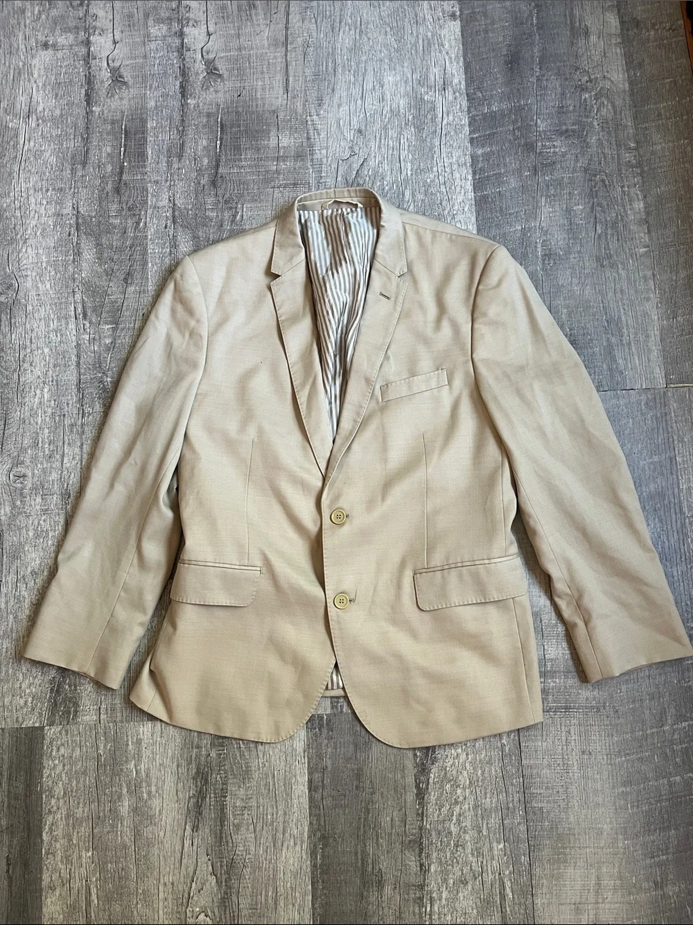 The Black TUX Beige Suit Jacket